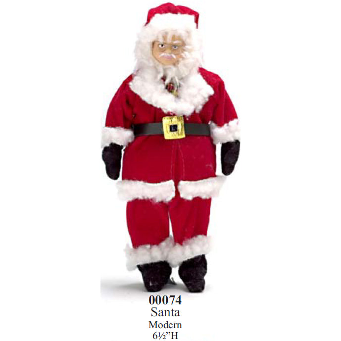 SANTA with OUTFIT vinyl doll 6" H 1:12 scale
