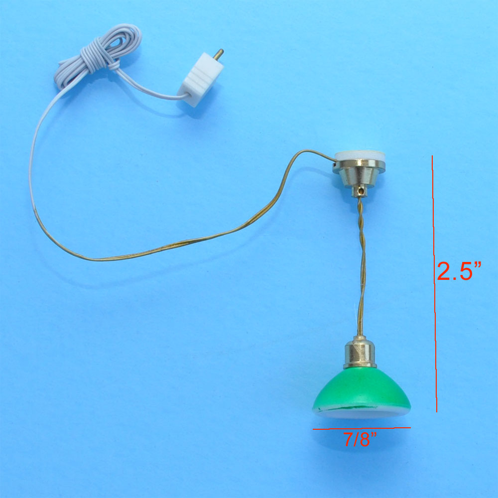 Lampe de plafond tulipe 12 V, vente de liquidation, miniature pour maison de poupée 1:12