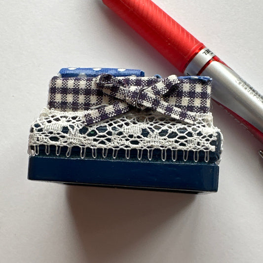 Support de fil à coudre en bois, panier, bols, miniature pour maison de poupée 1:12