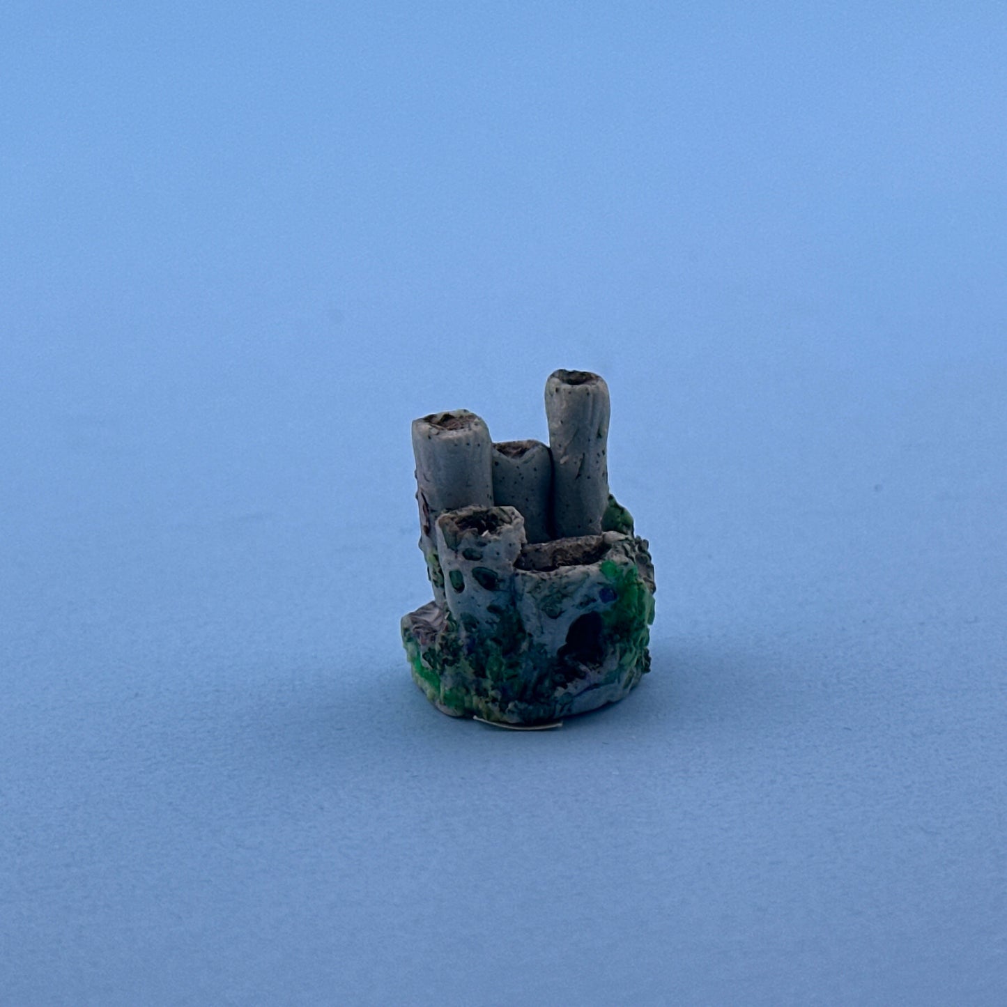 Dollhouse Miniature – Small Round Tower with Plant Motif