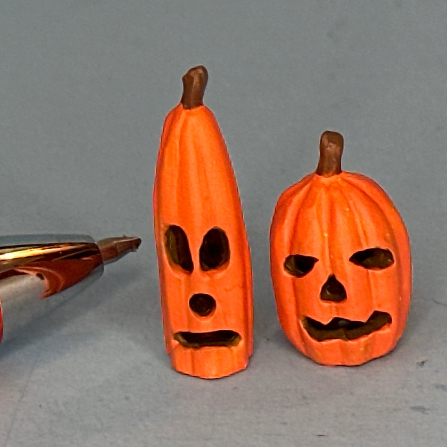 Halloween Kürbisse Set /3 für 1:12 Puppenhausminiatur