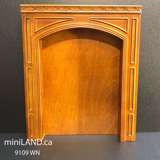 Panneau polyvalent miniature Manor 1:12 – Meuble de rangement polyvalent avec étagères, tiroirs et miroir – Meubles de maison de poupée