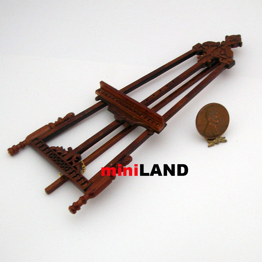 Artist’s Easel picture stand 99067 WN 1:12 scale for dollhouse miniature