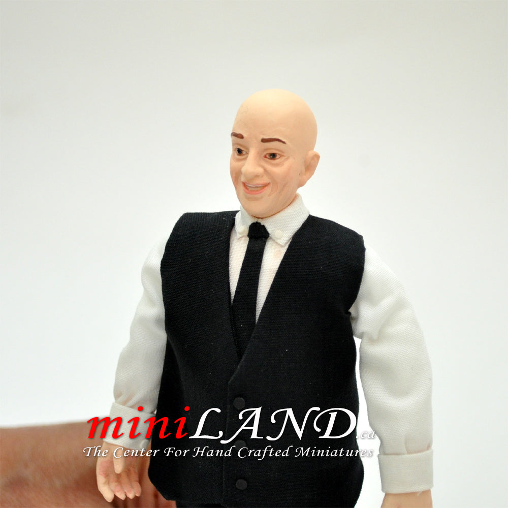 ALFRED - Bald older man in elegant elegant suit 1:12 scale Rare Marcia Backstrom- Falcon