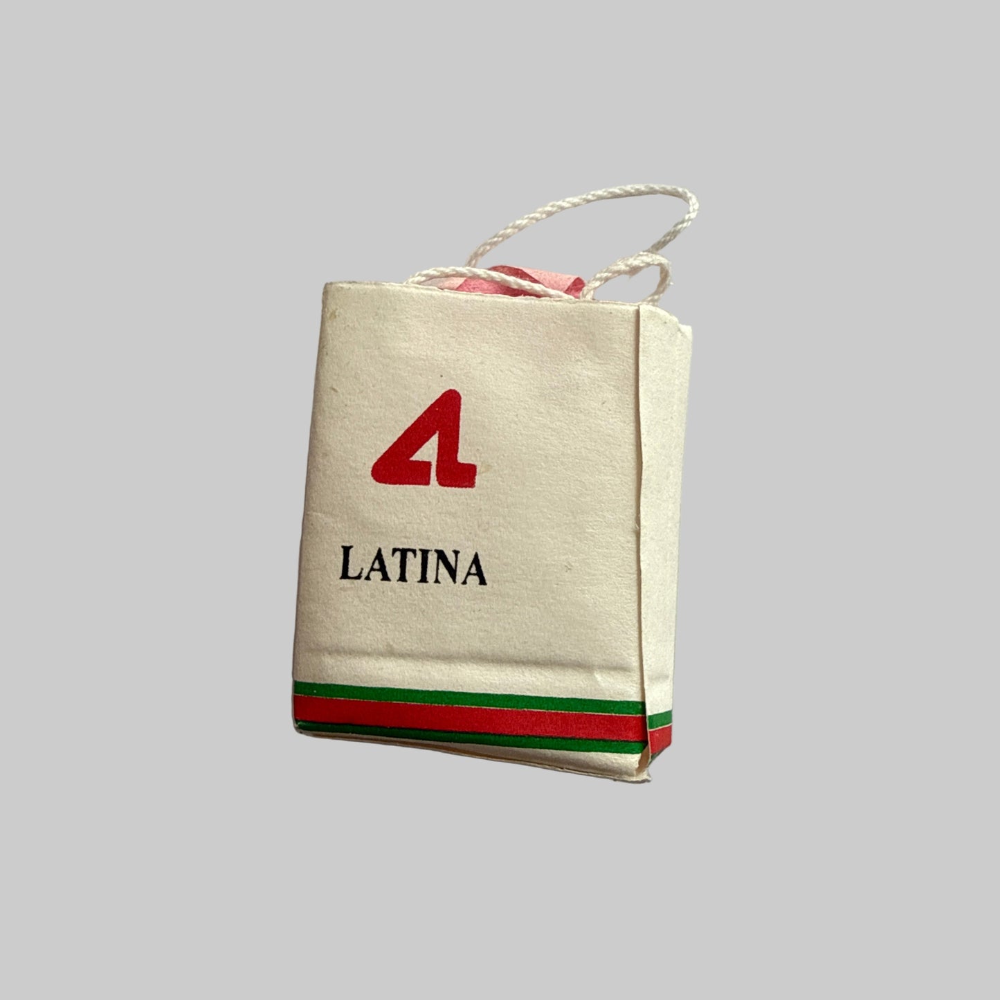 Miniature Shopping Bag for 1:12 Dollhouses – “Latina”