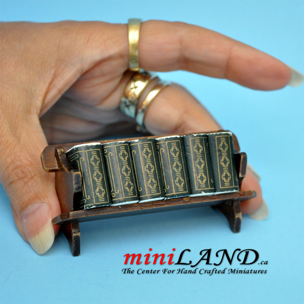 Étagère de la série de livres miniature pour maison de poupée 1:12