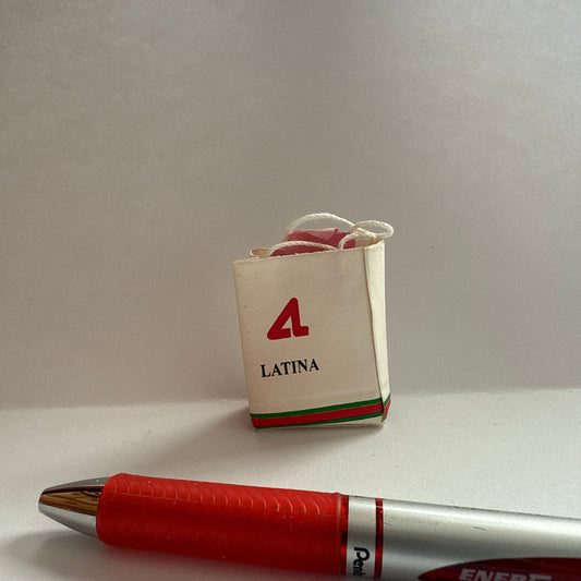 Miniature Shopping Bag for 1:12 Dollhouses – “Latina”