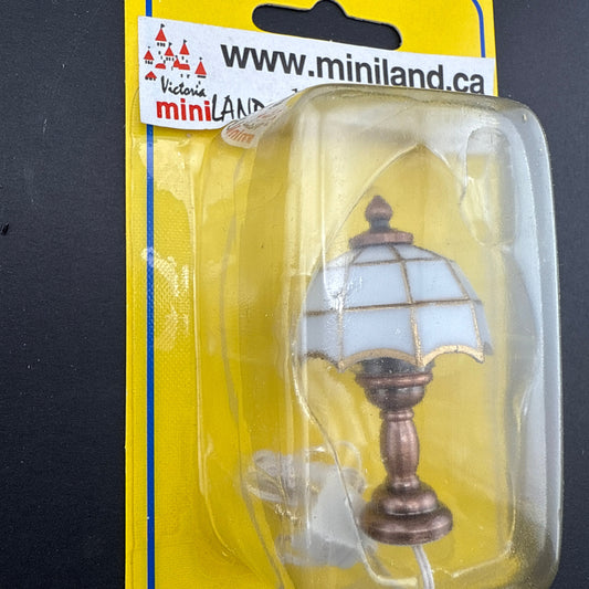Clearance SALE Tiffany table Lamp 12V dollhouse miniature 1:12 light