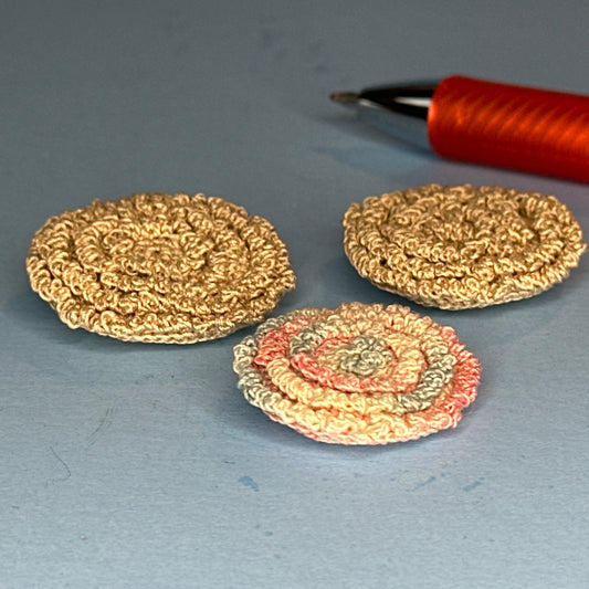 Needle Artwork – Set of Three Miniature Cushions by Rosalle Pinske