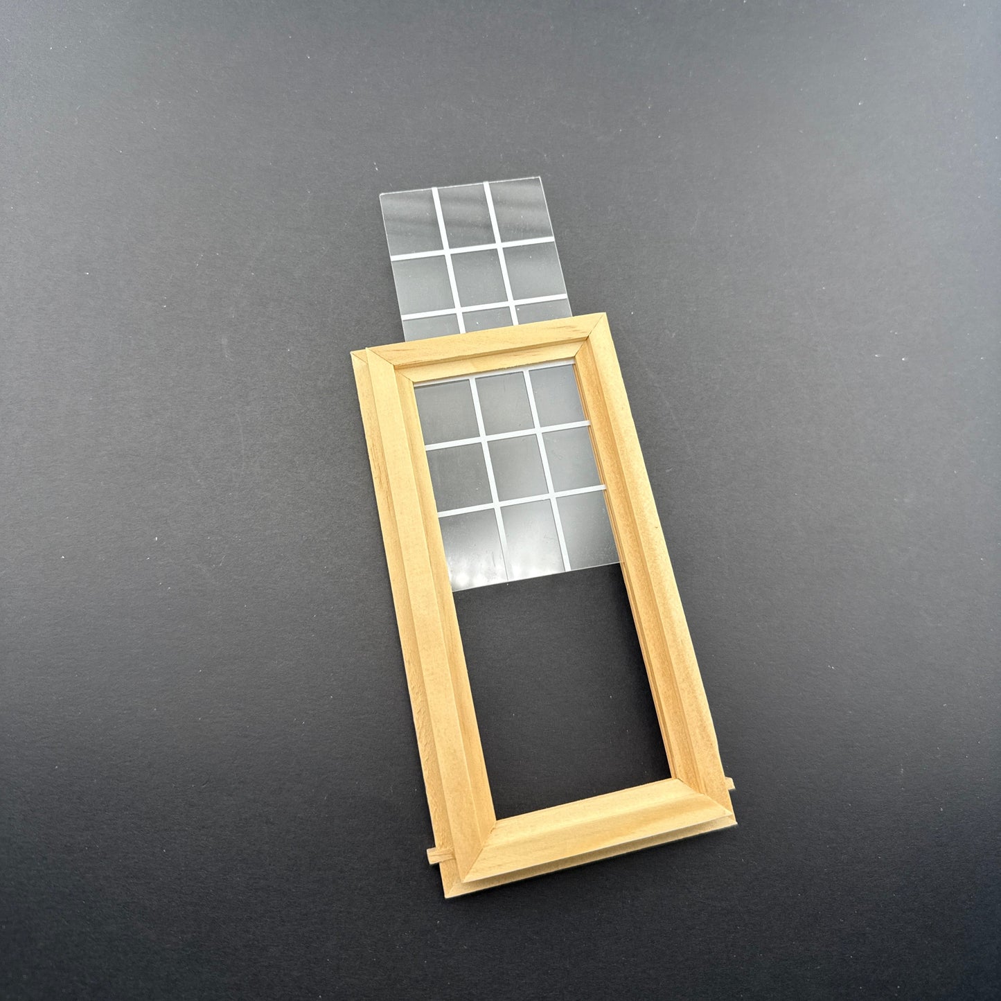 Dollhouse Window Classic Style with Acrylic 1:12 Scale Miniatures