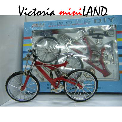 Mini Mountain bikes 1:10 scale metal Alloy DIY Bicycle Die-cast DIY bike model