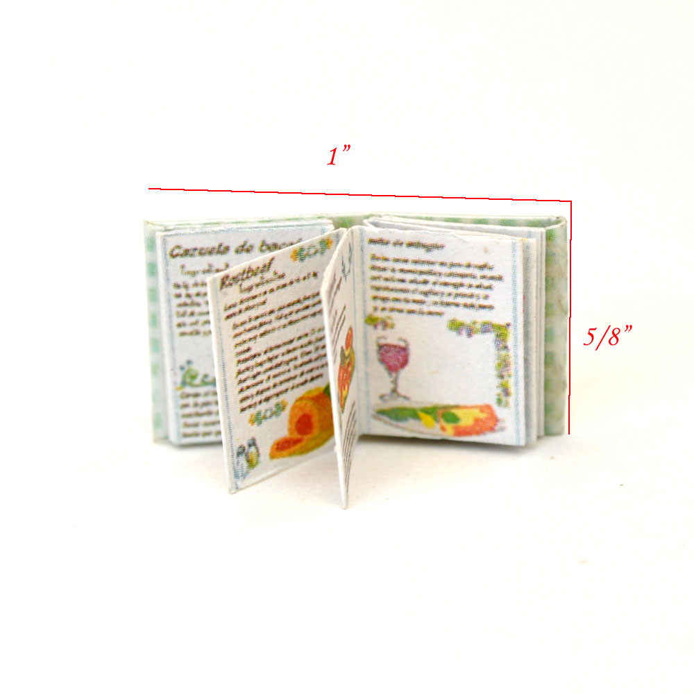 Mini livre imprimé miniature pour maison de poupée 1:12