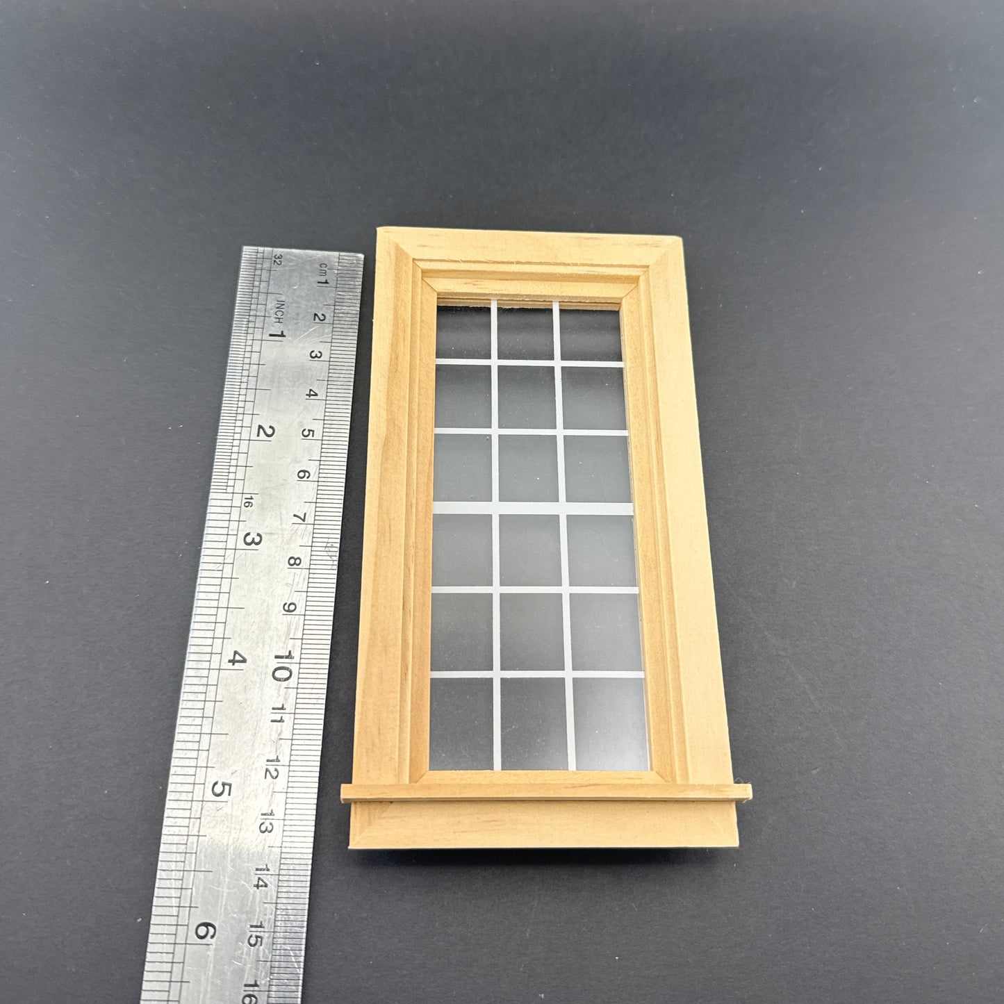 Dollhouse Window Classic Style with Acrylic 1:12 Scale Miniatures