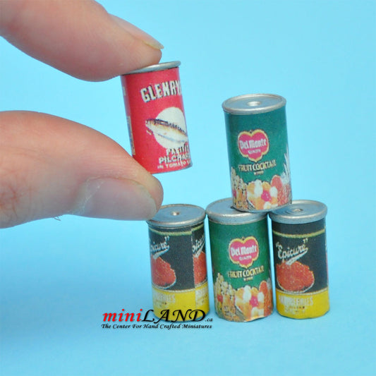 6 boîtes pour maison de poupée miniature à l'échelle 1:12