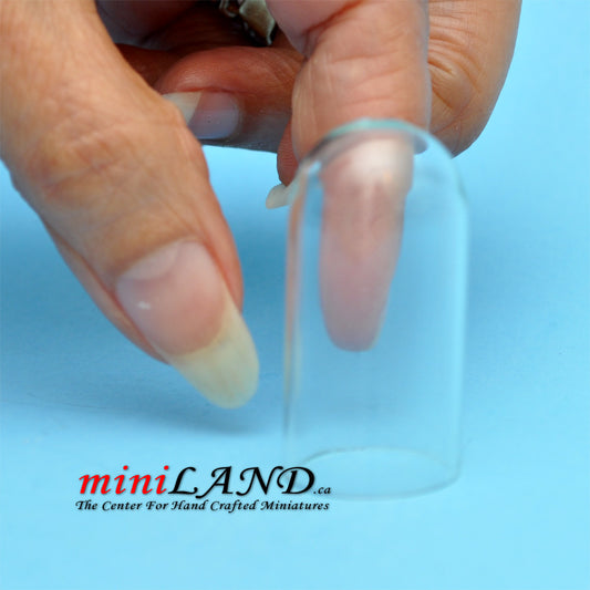 Glass display cover dome for antique dolls and accessories dollhouse miniature 1:12