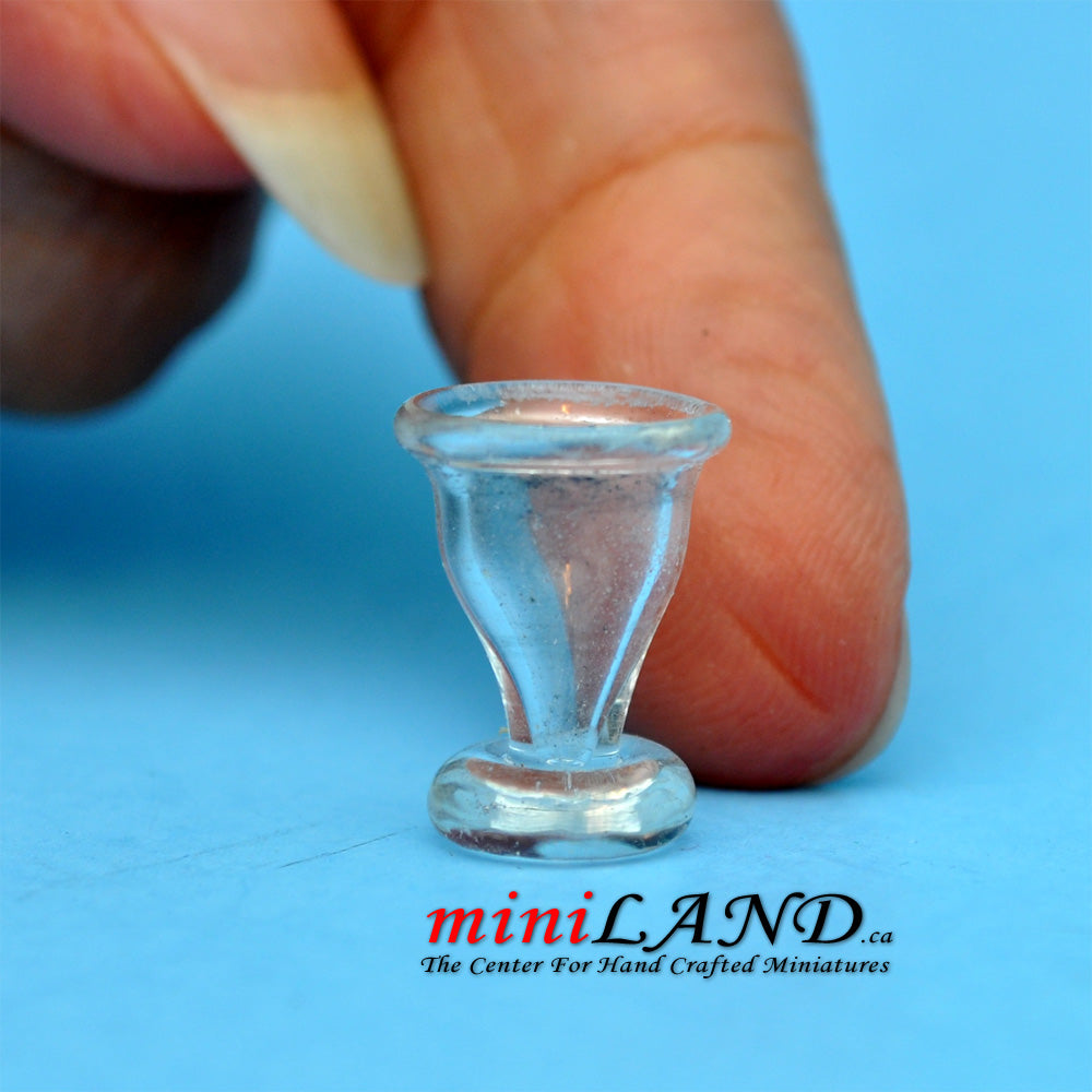 Glass ice cream milkshake cup Dollhouse miniature 1:12