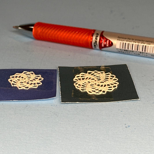 Needle Art – Two Round Lace Doilies by Rosalle Pinske