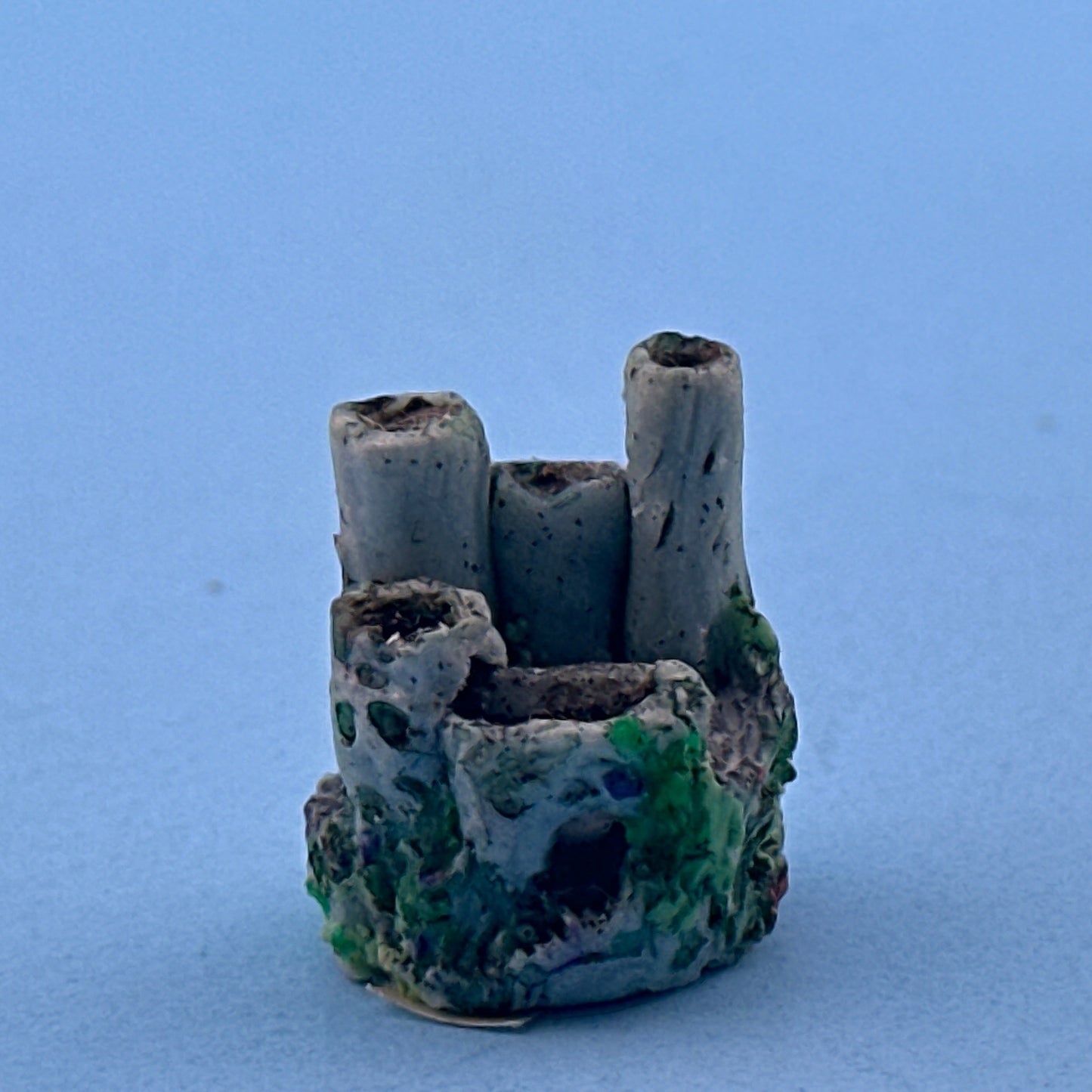 Dollhouse Miniature – Small Round Tower with Plant Motif