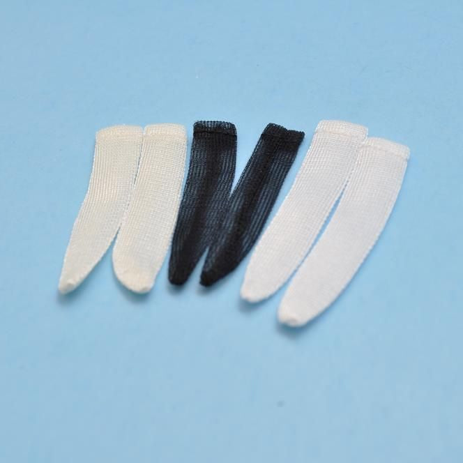 Heidi Ott Dollhouse Miniature Women’s Long White Stockings – Pair (1:12 Scale)