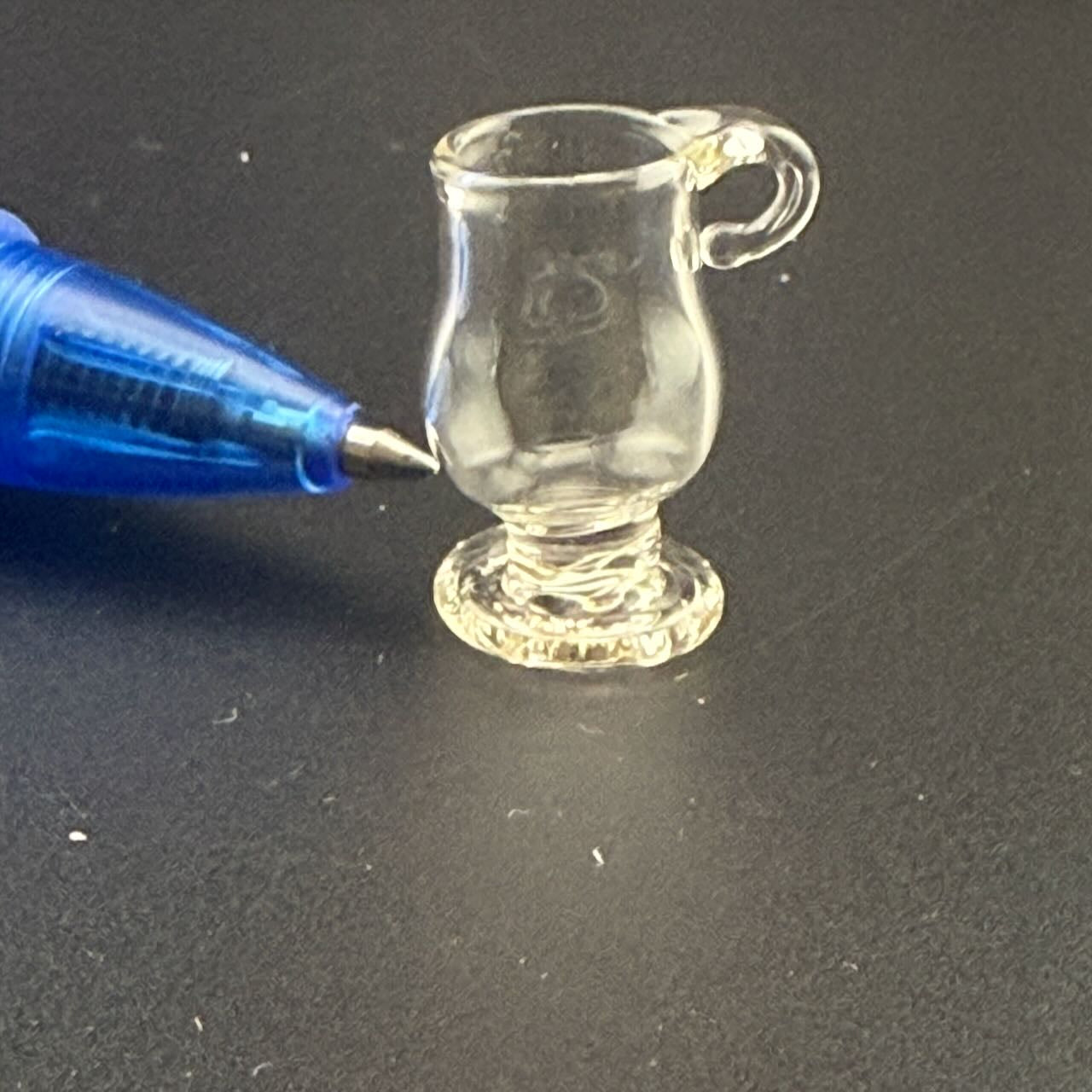 Miniature Glass Cup – Hand-Blown – 1:12 Scale