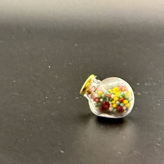 Clear Glass candy jar Dollhouse miniature 1:12 scale store
