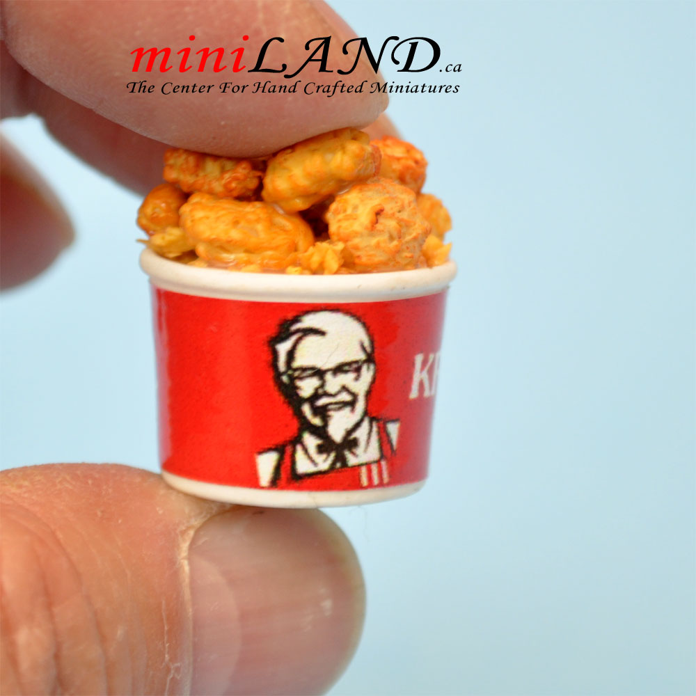 KFC Puppenhaus Miniatur 1:12 Maßstab handgemachte Chicken Wings KFCK2