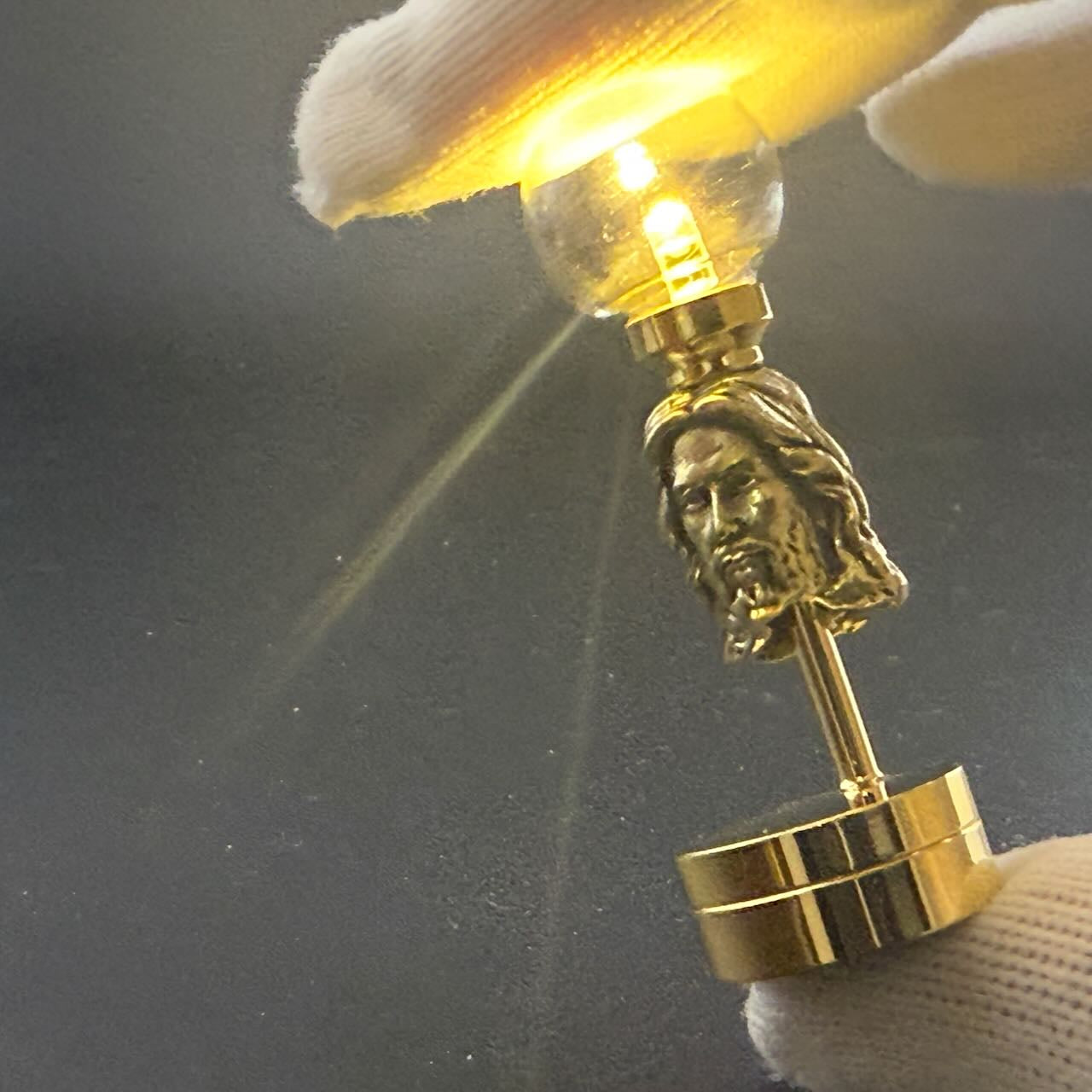 Lampe de table miniature sans contact avec baguette 1:12, lumière LED pour maison de poupée, sans contact, sans interrupteur, demande en mariage pour la Saint-Valentin