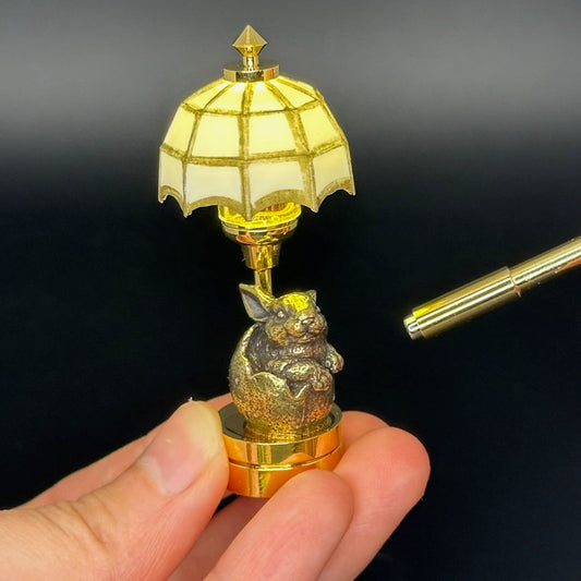 Easter egg Bunny Miniature Touchless operation with Wand 1:12 table lamp LED light for Dollhouse