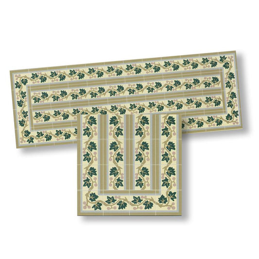 1:12 Scale Dollhouse Floor Boarder – Vine Motif Panel