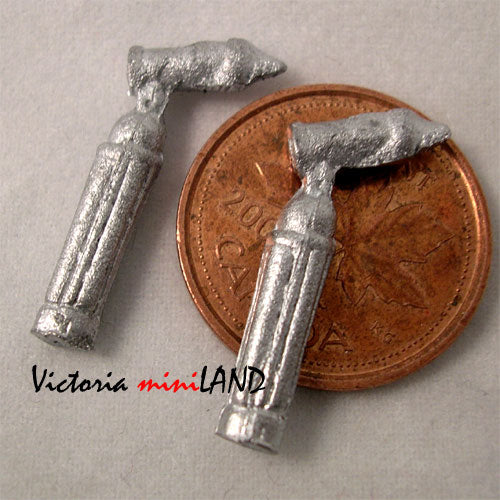 OTOSCOPE  2pcs 1"L unfinished DIY metal miniature for dollhouse - Do it yourself