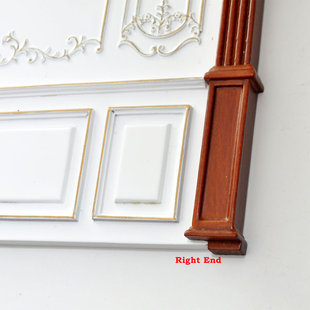 Clearance sale - Left End Column for Royal Paneling line Walnut 1:12 scale (Old style)