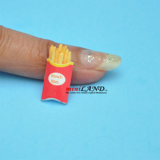 French fries for dollhouse miniature 1:12 scale Handmade