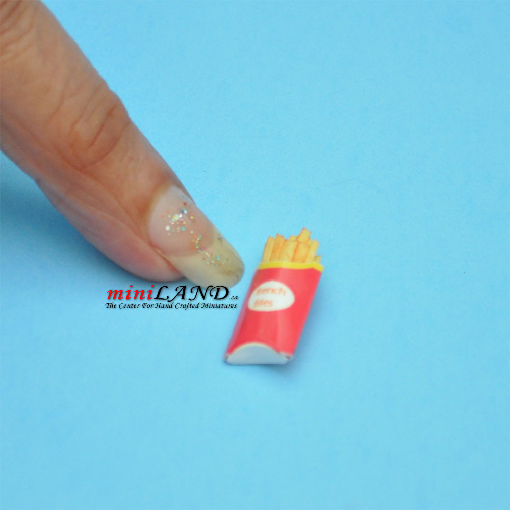 French fries for dollhouse miniature 1:12 scale Handmade