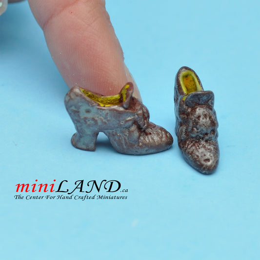 Shoes for dollhouse miniature display #07
