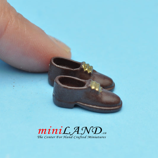 Herrenschuhe für Puppenhaus-Miniaturdisplay #22 im Maßstab 1:12