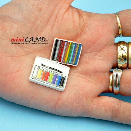 Coffret de peinture pour maison de poupée miniature à l'échelle 1:12