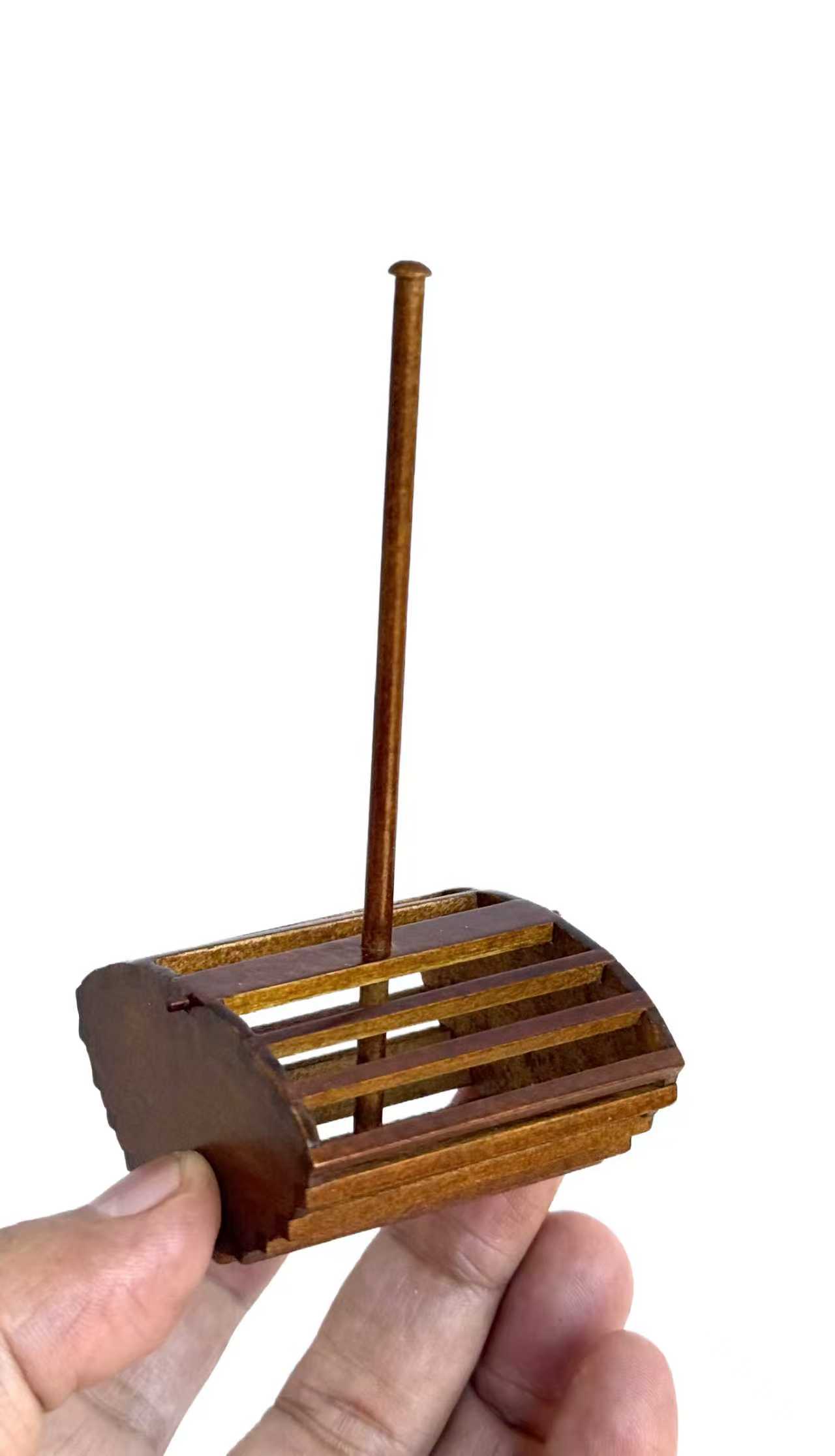 Miniature Antique Hand Washing Machine with Clothes Wringer – 1:12 Scale Moving Parts Replica Limited Edition