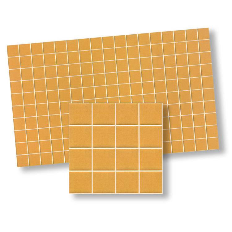 1:12 Scale Dollhouse Wall Tile Deep Mustard Yellow