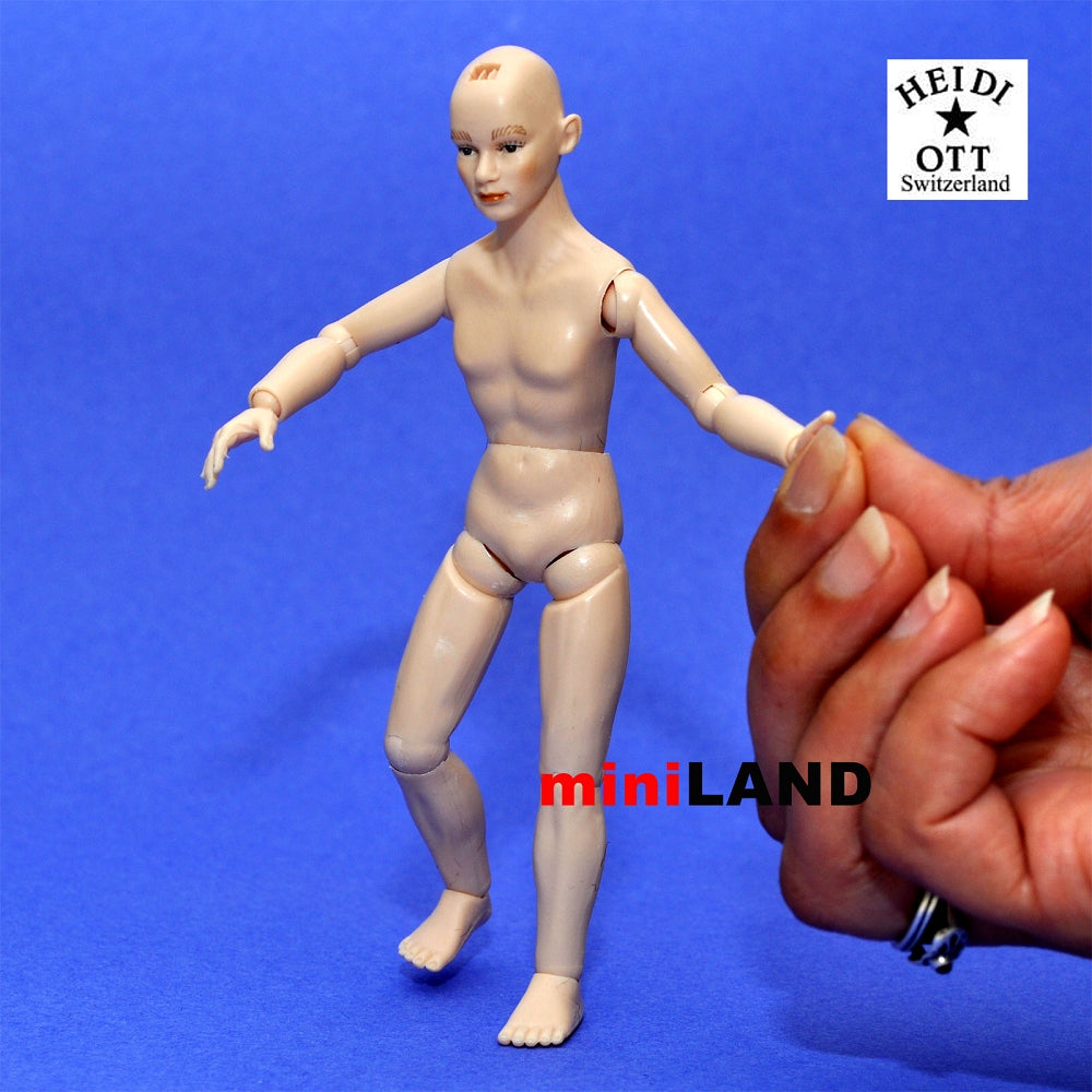 XMM08 Heidi Ott Dolls House Doll, Nude Man 6" Rare