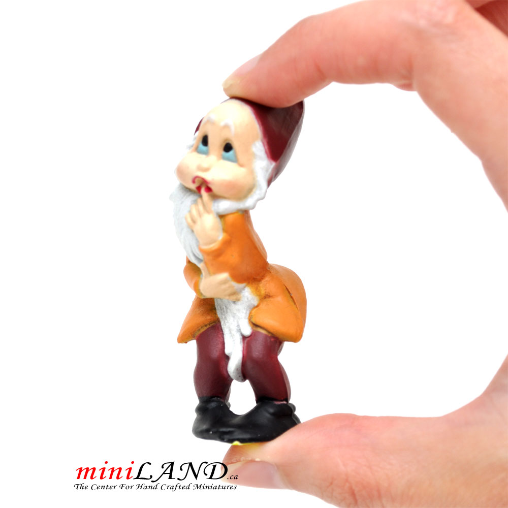 Nervous orange dwarf 2.5"H for 1:12 or 1:6 scale dollhouse miniature