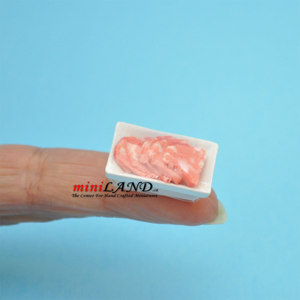 Wrap Schweinefleisch Puppenhaus Miniatur Metzger 1:12 Maßstab BUT7