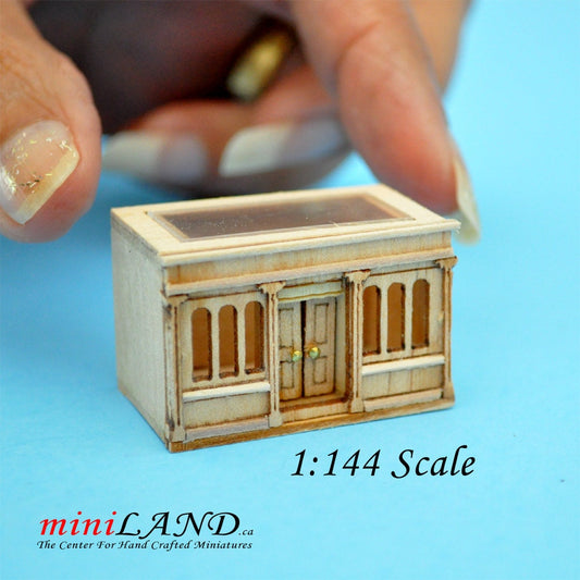 Landygo Lagerraumbox zum Zusammenbauen eines Puppenhauses unfertig unbemalt 1:144 Miniaturhaus für 1/12 Zimmer Top Qualität