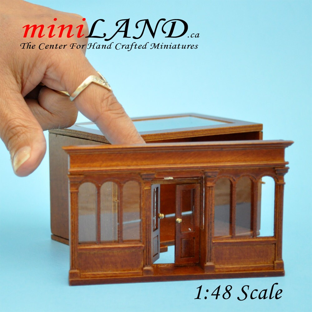 1:48 1/4" quarter scale Landygo store roombox dollhouse fast assembly kit - Top Quality