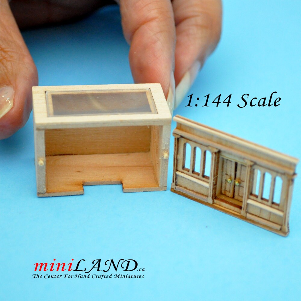 Landygo store roombox for dollhouse assembly unfinished unpainted 1:144 miniature house for 1/12 rooms Top Quality