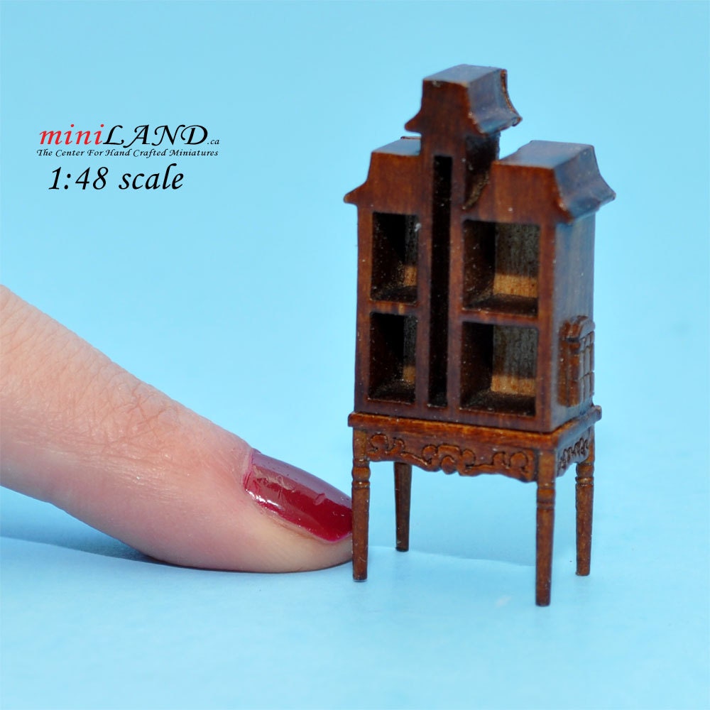 1:48 1/4" quarter scale Victorian dollhouse for dollhouse Top quality walnut miniature