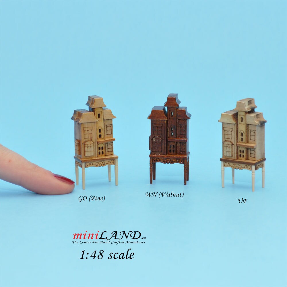 1:48 1/4" quarter scale Victorian dollhouse for dollhouse Top quality unfinished miniature