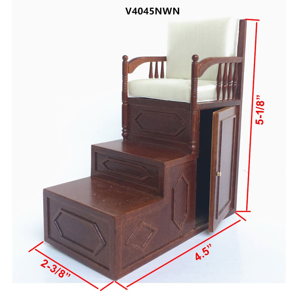 Miniature Islamic pulpit Minbar steps chair minbar mosque imam for dollhouse mini 1:12 scale - limited edition