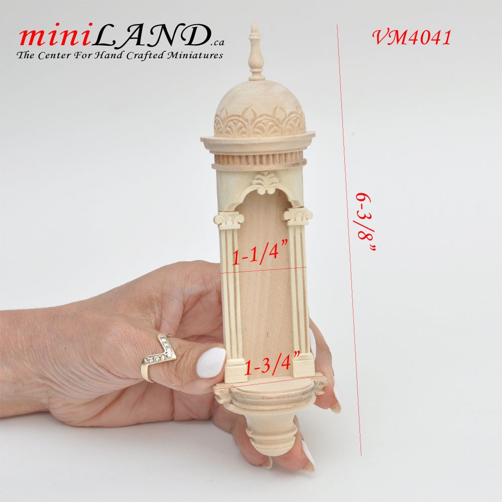 Grande niche murale pour miniatures de maison de poupée échelles 1/12 à 1/6 panneau mural non fini VM4041UF