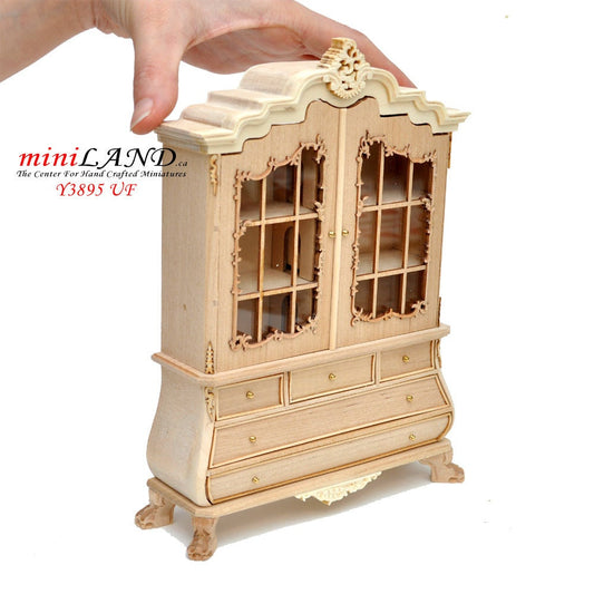 Maison de poupée hollandaise à l'échelle 1:12 pour maison de poupée Armoire MINIATURES 3895 UF Inachevé