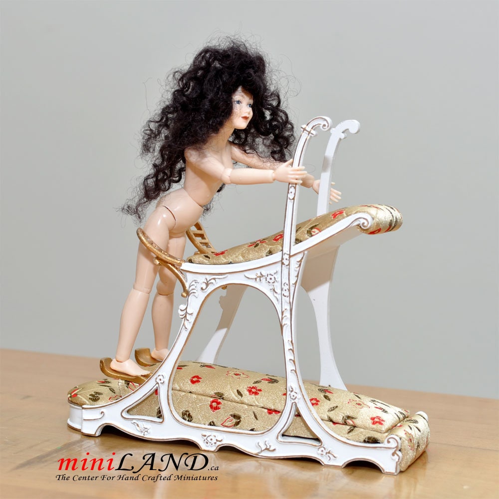 Prince Bertie love seat chair dollhouse miniature 1:12 scale Paris Le Chabanais brothel *** limited addition *** A V4025 siège d'amour